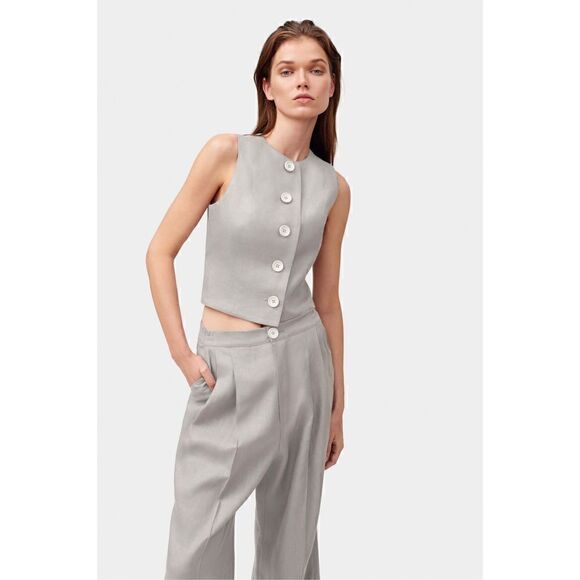 SLEEPER Lili Marleen Waistcoat Top Large - Picture 1 of 7